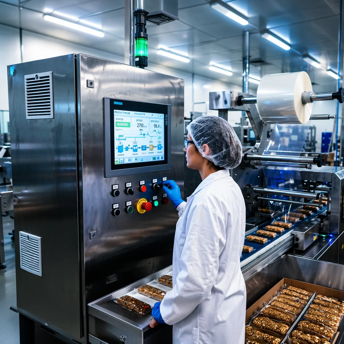 Productiehal in de levensmiddelenindustrie